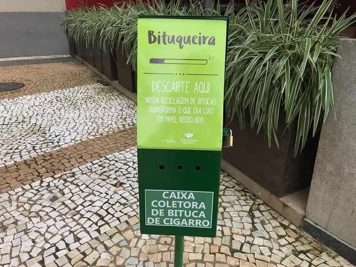 CELULOSE: Porto Velho Shopping é pioneiro em reciclar bitucas de cigarro em Rondônia