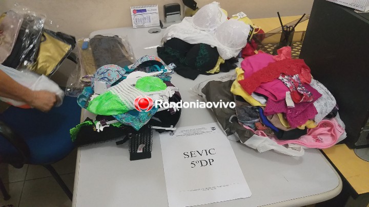 SEVIC DO 5°DP: Foragido suspeito de arrastão em lojas é preso e peças de roupas são apreendidas