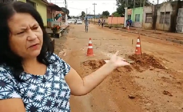 ARMADILHA: Serviço mal feito coloca em risco moradores do Tancredo Neves