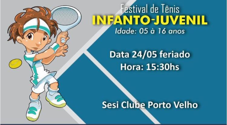 Festival de Tênis Infanto-Juvenil para crianças