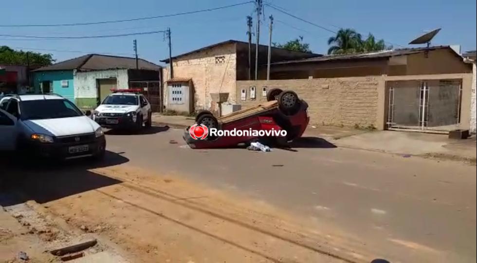 CAPOTAMENTO: Motorista avança preferencial e causa grave acidente