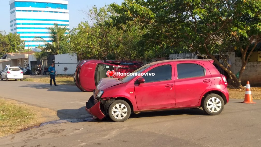 CAPOTAMENTO: Colisão entre carros de servidores públicos gera mais um grave acidente