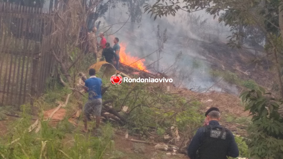 INCÊNDIO: Bombeiros são chamados para impedir que residências fossem destruídas