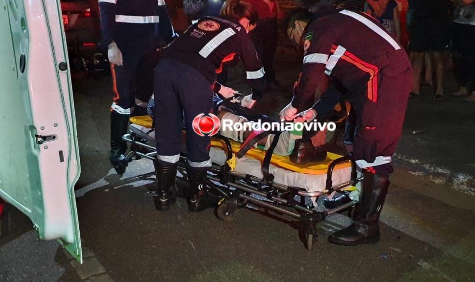 GRAVE: Motociclista fica desacordado após acidente no Espaço Alternativo