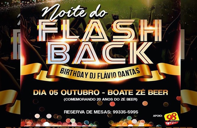 Confira os sorteados para curtir a 'Noite do Flash Back'