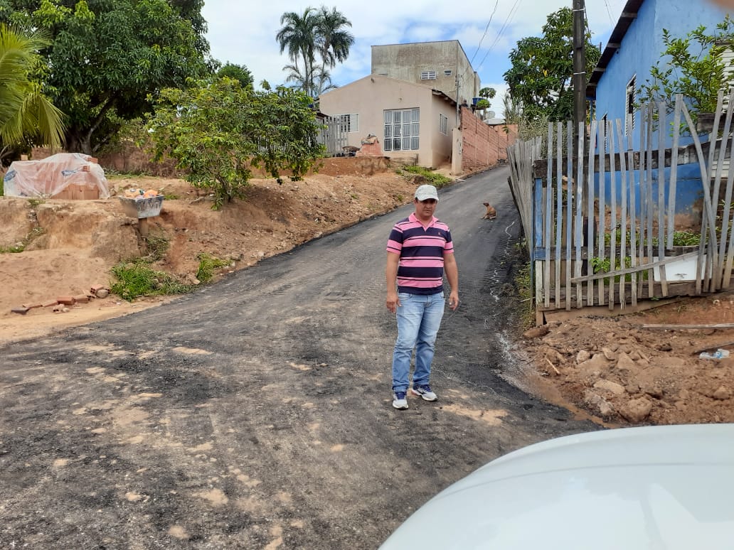 ZONA SUL: Prefeito atende pedido de Márcio Miranda e rua é pavimentada