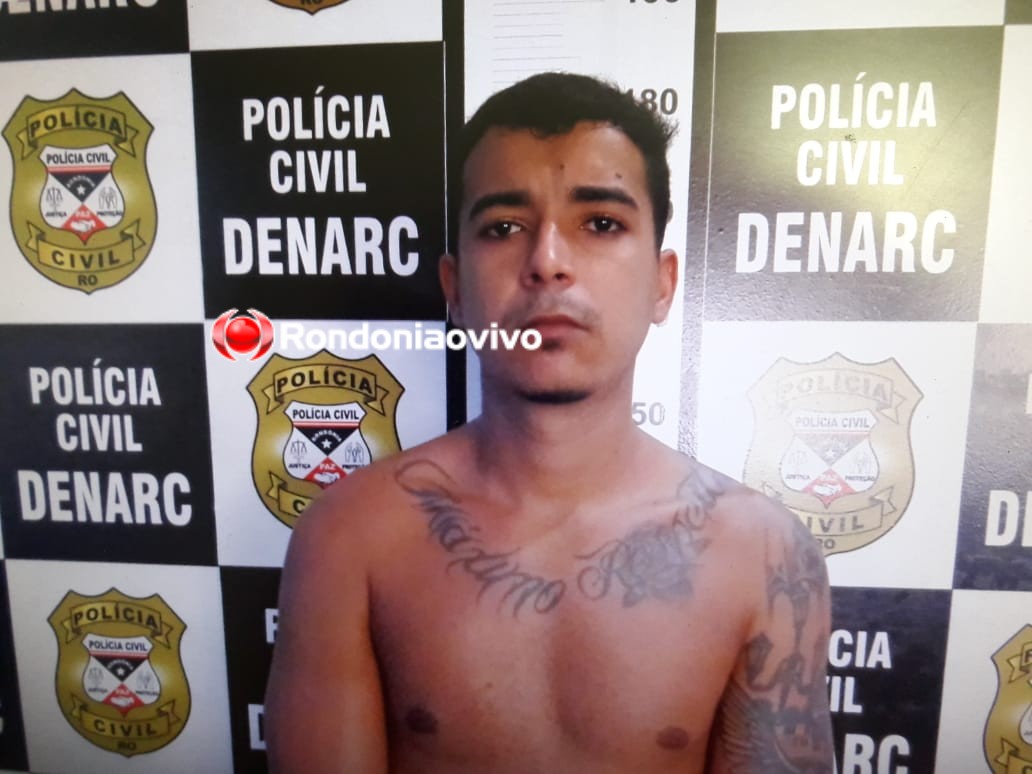 CAIU: Jovem é preso pelo Denarc suspeito de tráfico de drogas na Capital