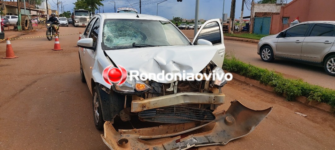 URGENTE - AO VIVO: Motociclista sofre fratura exposta em acidente na capital