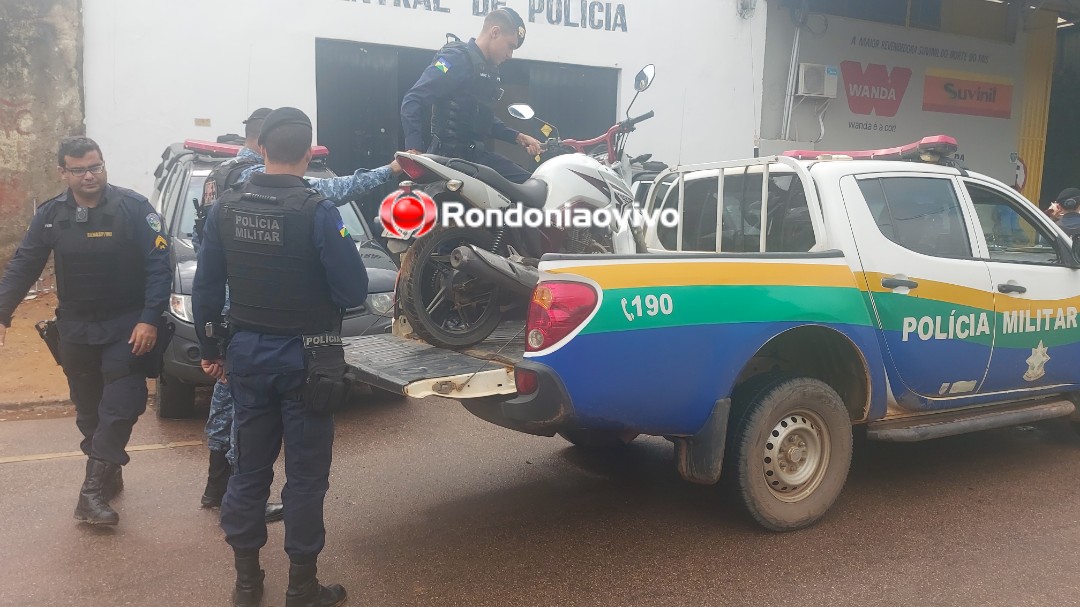 PERSEGUIÇÃO NA SUL: Bandido é preso após roubar  motocicleta de cabeleireira que chegava no trabalho