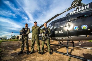 Helicóptero reforça combate aos crimes ambientais