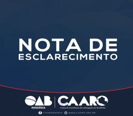 Nota de esclarecimento CAA-RO