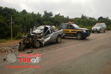 CUJUBIM – Motorista morre em grave acidente na BR 364