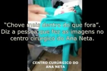 ABSURDO – Médicos trabalham embaixo d’água em unidade de saúde