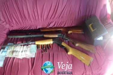 Operação policial apreende armas utilizadas em crimes