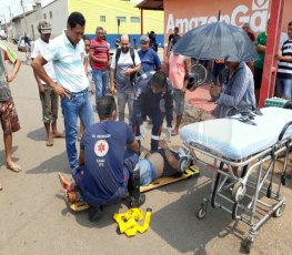 EXPOSTA: Ciclista fratura as duas pernas em grave colisão com motociclista 