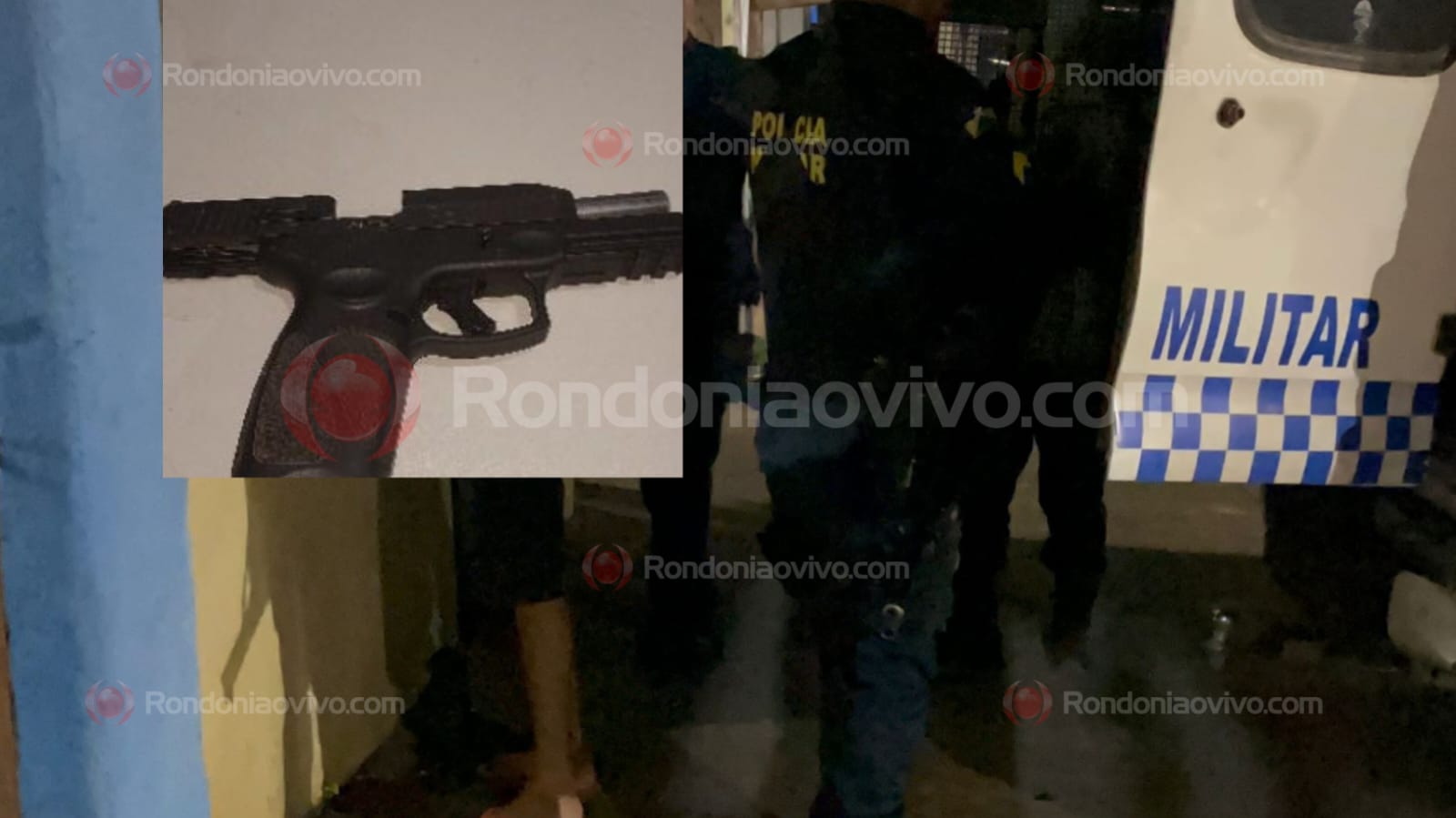 ATIROU: PM escuta estampidos de tiros e homem é preso em flagrante com pistola 