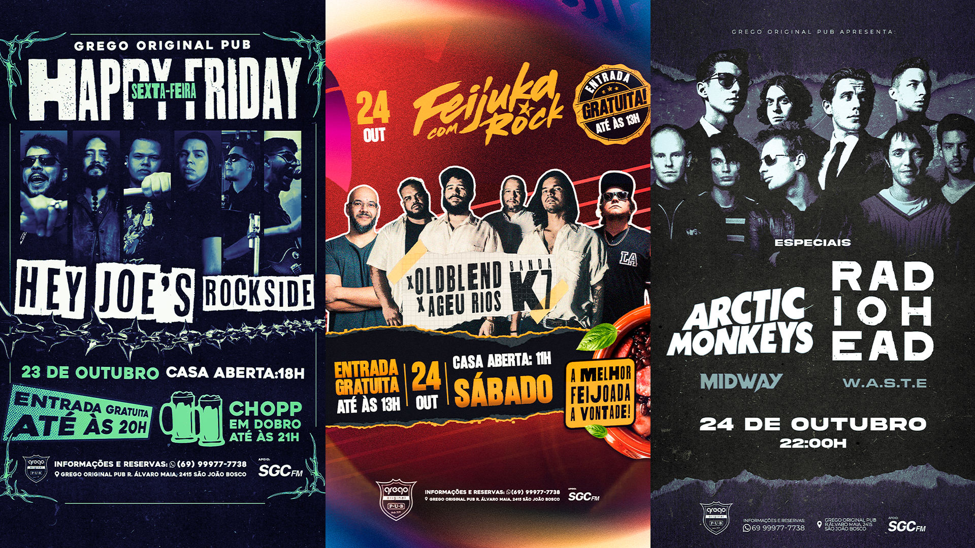 PROGRAMAÇÃO: Sexta e sábado é no Grego Original Pub