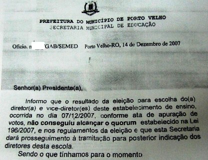 Semed contraria Lei e empossa diretores de escolas que não obtiveram quórum em eleição de gestão