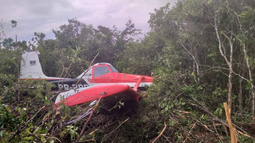 ACIDENTE AÉREO: Aeronave comprada em São Paulo cai em mata de Rondônia