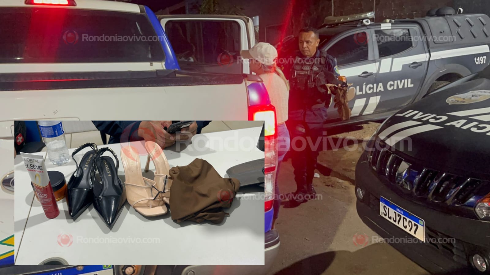 PEGA NO FLAGRA: Mulher é presa por furtar sapatos, camisa e cosméticos em loja no shopping 