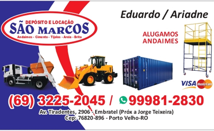 SOLUÇÕES: Depósito São Marcos tem materiais básicos e aluguel de equipamentos