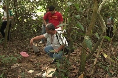 MISTÉRIO - Moradora encontra feto de 5 meses em mata ao lado dos trilhos da EFMM - FOTOS