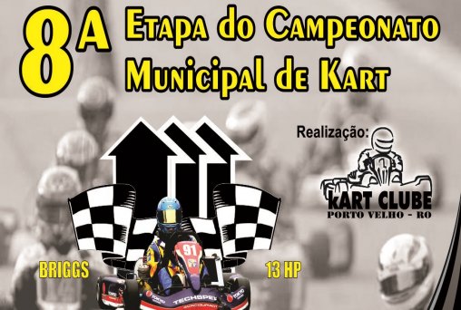 Confira a programação da 8ª Etapa do Campeonato Municipal de Kart