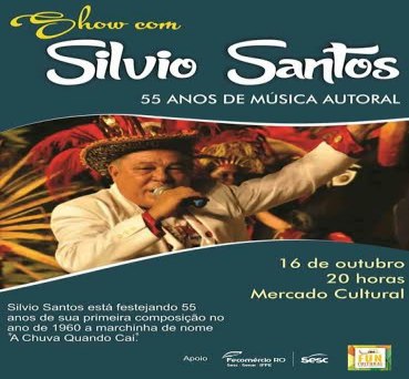 Mercado Cultural apresenta o compositor Silvio Santos