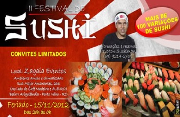 Porto Velho recebe  “II Festival do Sushi”