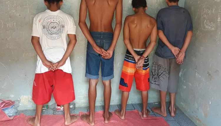 ARRASTÃO: Quadrilha formada por adolescentes é detida após vários assaltos na capital