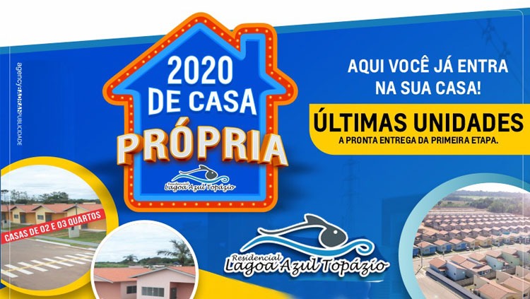 PLANTÃO DE VENDAS: Neste Domingo no Condomínio Residencial Lagoa Azul