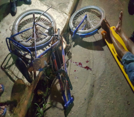 OMISSÃO: Motorista deixa ciclista em estado grave e foge sem prestar socorro