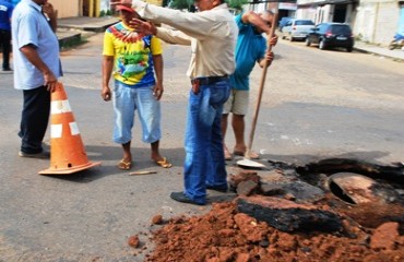 ESCULACHO - Obra de reparo na Calama mostra 