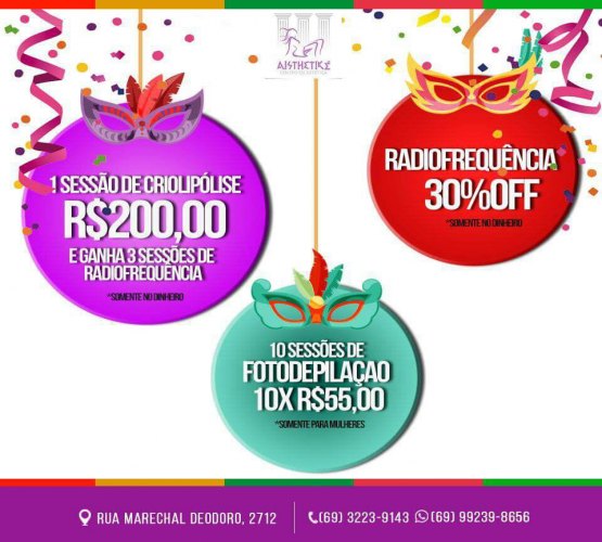 Aproveite as promoções da Aisthetiké 