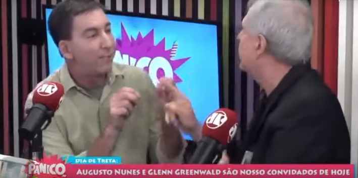 VÍDEO: Jornalista Augusto Nunes dá tapa na cara de Greenwald ao vivo; assista