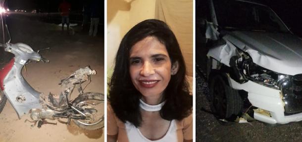 IMPACTO: Grave acidente entre camionete e motocicleta deixa vítima fatal