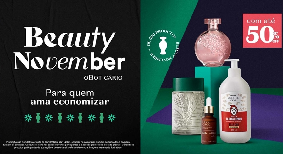 O BOTICÁRIO: Beauty Week com até 50% de desconto em mais de 500 produtos selecionados