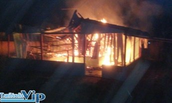 Casa de Comandante da Polícia Militar é incendiada