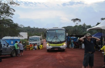 UHE JIRAU VII – Manifestação em frente ao portão de usina é encerrada após reunião