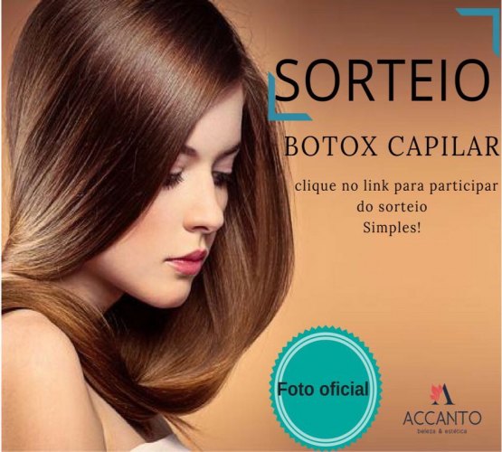 Concorra a um Botox Capilar do Salão Accanto