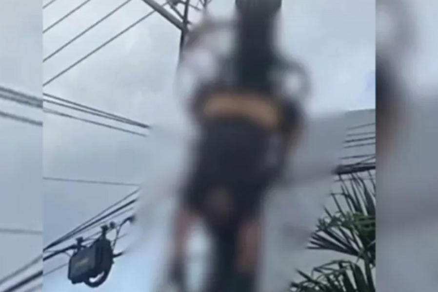 FATAL: Homem morre eletrocutado em poste de condomínio ao fazer ‘gato’