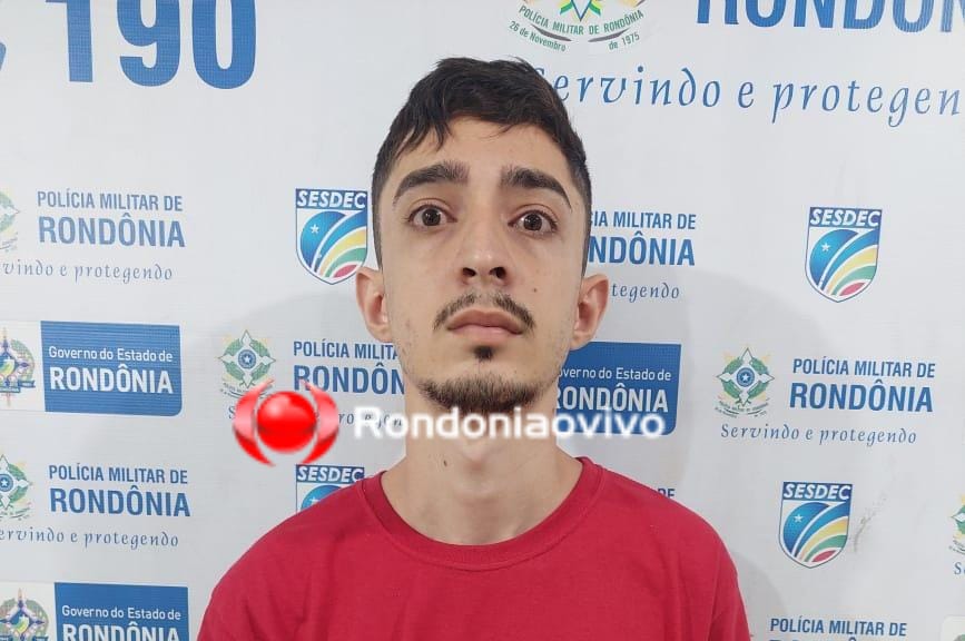 VULGO 'MENOR': Ladrão de banco é preso por equipe do sargento Machado no Centro 