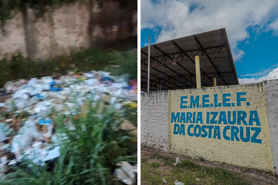 ABANDONO: Escola municipal de Porto Velho é tomada por lixo e mato