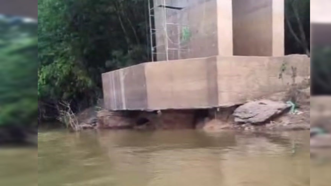 MAIS INDÍCIOS: Moradora faz imagens de enorme erosão na base da ponte do rio Candeias 