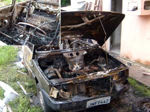 Roraima - Casal tem carro incendiado na porta de casa