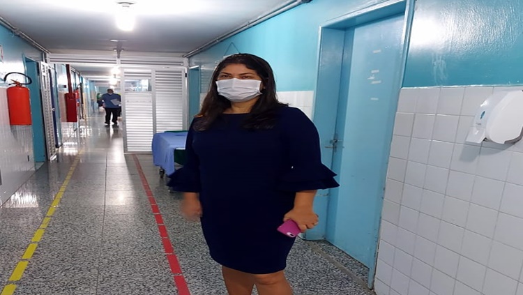 TRANSTORNOS: Cassia Muleta visita Hospital de Base para fiscalizar denúncias de falta de alimentação