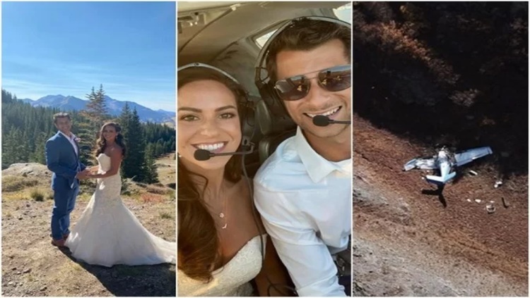 RECÉM-CASADOS: Casal morre em queda de avião ao voltar de uma viagem de lua de mel