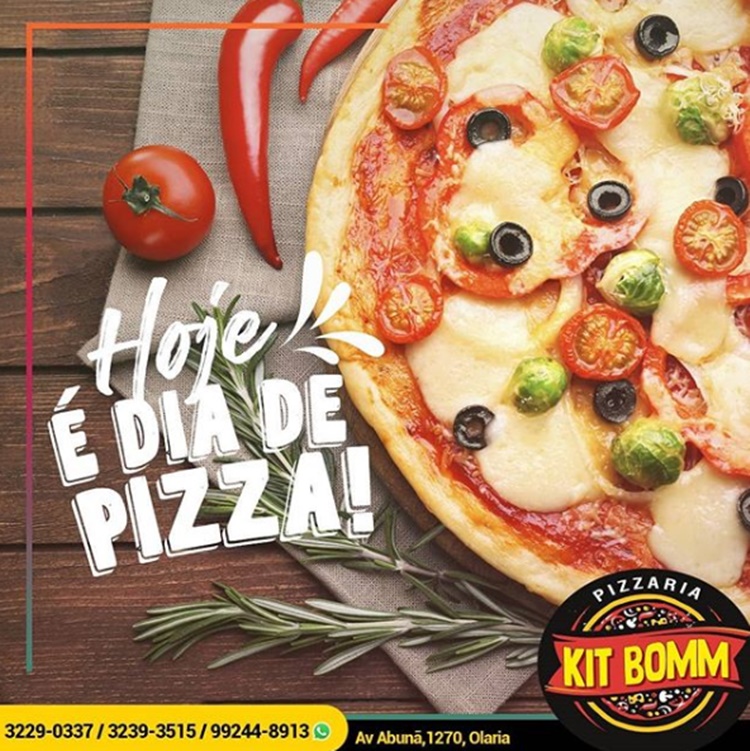 Confira quem foram os ganhadores das pizzas KitBomm