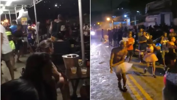 AGLOMERAÇÃO: Polícia é acionada e festas de 'folia clandestina' acabam em confusão 