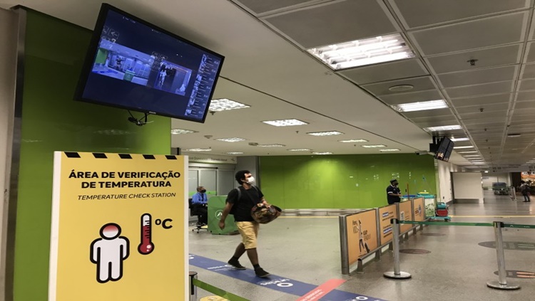 PREVENÇÃO: Aeroporto de Brasília instala nova câmera para medir temperatura de passageiros